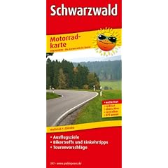 Motorradkarte Schwarzwald: Mit Ausflugszielen, Einkehr- & Freizeittipps und Tourenvorschl�gen, wetterfest, reissfest, abwischbar, GPS-genau. 1:200000