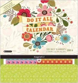 2014 Do It All Secret Garden Magnetic WALL CALENDAR 2014 (17-Month Calendar Covers August 2013 - December 2014)