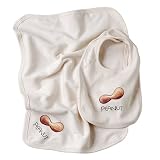 Peanut Burp Cloth & Bib Gift Set