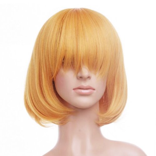 Short Blonde Anime Cosplay Costume Wig