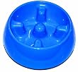 Dogit Go Slow Anti-Gulping Dog Bowl, Blue, Large