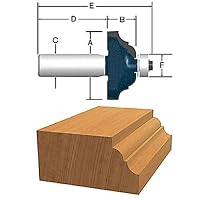 BOSCH 85579MC 1-1/4-Inch Diameter 1/2-Inch Cut Classical Carbide Tipped Router Bit 1/4-Inch Shank