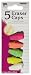 Charles Leonard Eraser - Caps - Assorted Colors - 5/Card, 80955