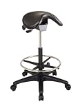 Backless Stool with Saddle Seat - Office Star - ST205
