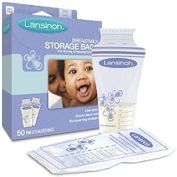 Lansinoh Breast Milk Storage Bags, 50-Count