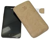 Produkt-Bild: Suncase Ledertasche (Lasche mit R&uuml;ckzugfunktion) f&uuml;r Samsung i9100 Galaxy S II wash-beige