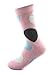Jiye Womens Merino Ragg Wool Crew Dot Socks 5-Pack