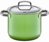 Review Silit 91 0420 1717 / Silit 5-Quart Stockpot with Lid, Lemon Green