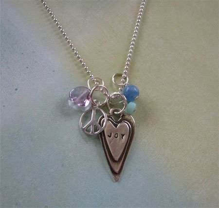 Click here to buy Peace and Joy Charm Necklace.