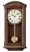 Seiko Wall Pendulum Clock Dark Brown Wooden Case #QXH030BLH