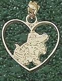 Anderson Jewelry Florida Gators Classic Heart Gold Charm