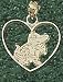 Anderson Jewelry Florida Gators Classic Heart Gold Charm