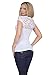 HOT FROM HOLLYWOOD Women's Fitted Casual Floral Lace Short Sleeve Shirt Top Blouse