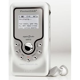 Pure Pocket DAB2000 DAB FM Radio & MP3 Player 64MB