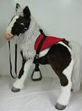 Butterscotch S'mores Furreal Horse Bridle Saddle Set - Red