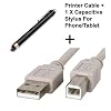 Brother MFC-J825DW Color Printer Compatible USB 2.0 Cable Cord for PC, Notebook, Macbook - 6 feet White - Bargains Depot�