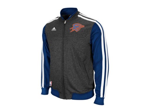 Adidas Oklahoma City Thunder NBA Winter Court Blue L Mens Jacket