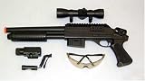Search : AirSplat DE M47A Pistol Grip Shotgun Spring Operated Airsoft Gun - Black