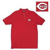 Cincinnati Reds MLB "Classic Pique" Polo Shirt (Dark Red)