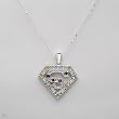 Necklace With 1.15ctw Precious Stones - Genuine Citrines and Garnets Beautifully Crafted in 925 Sterling silver. Total item weight 10.5g Length 18in