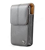 Premium EX Black Leather Vertical Carrying Pouch Case for Motorola Photon 4 ....