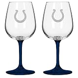 Boelter Indianapolis Colts 12oz. Wine Glasses- Set of 2 Set of 2