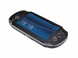 Vantech Black Carbon Skins Protector Sticker Cover For Sony Ps Vita / Psv N168 - Blue