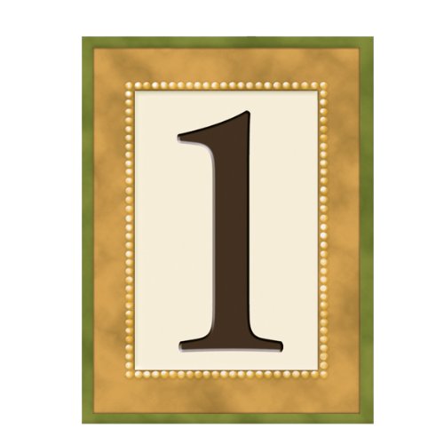 Grasslands Road Estate Pineapple 3 by 4-Inch Build Your Address Plaque with Magnetic Tile, Number 1