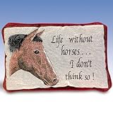 Review Mohawk  / Life without Horses Word Pillow