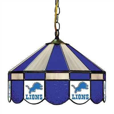 Detroit Lions Stained Glass Pub Light Style: Swag