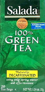 Salada Green Tea Decaffinated 20 ct box 6ct by Decaf Teas