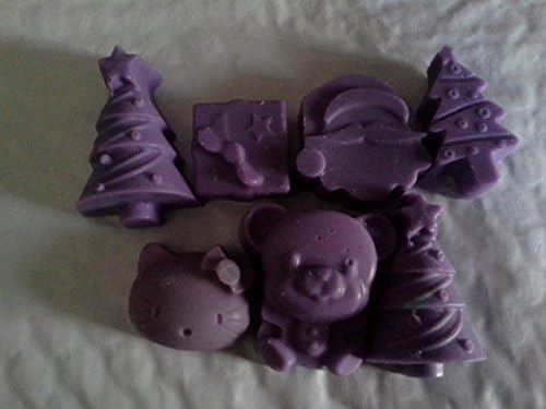 Lavender Christmas Edition 2 - Floral Scented Soy Tart Melt In Purple Pack Of 7