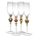 Splendor Champagne Flutes Set of 4 - Assorted