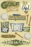 Cardstock Stickers 5.5X9-Golf