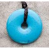 Smart Mom Teething Bling Donut Shaped Necklace Turquoise