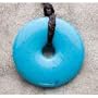 Smart Mom Teething Bling Donut Shaped Necklace - Turquoise