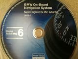 navigation CD # 6 for BMW, Land Rover or Mini Cooper. Disk covers New England and Mid Atlantic (map date 2005)