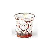 粉引桜 湯呑赤 【湯呑 有田焼】 【5個組】