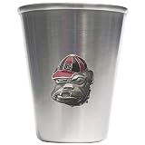 Bergamot Georgia Bulldogs Stainless Steel Shot Glass Set of 4