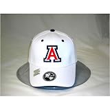 Arizona Wildcats One-Fit NCAA Cotton Twill Flex Cap (White)