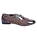HerStyle Women's Manmade Reala Oxford Flat with Textured Print Sides
