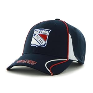 NHL New York Rangers Vortex Structured Adjustable Cap, One Size, Navy