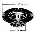 United States Hdwe. P-110C Commode Flange