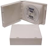 (10) White 24-Disc Capacity CD DVD 2-Ring Album Wallet Book Storage CDBR4324WH (UniKeep Style)