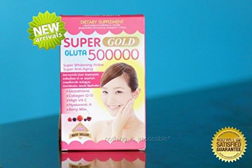 30 capsule GLUTA GOLD 500000mg.SUPER WHITENING SKIN GLUTATHIONE MIX BERRY COLLAGEN