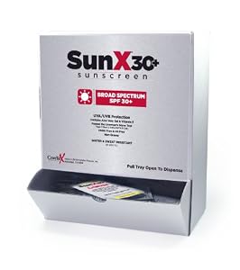 SunX Sunscreen Towelettes 50/Box SPF 30