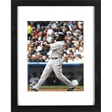 (13x16) Framed Boston Red Sox David Ortiz Swinging Sports Poster Print
