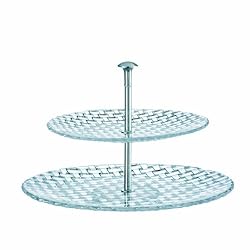Nachtmann Dancing Stars Bossa Nova Crystal Two Tier Tray