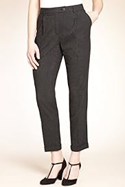 Indigo Collection Pleat Front Slim Leg Trousers with New Wool