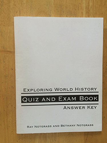 Exploring World History Quiz and Exam Book Answer Key